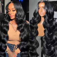 Perruque Loose Deep Wave pour femmes noires, cheveux humains, lace front HD 13x6, sans colle, pré-épilée, baby hair, ligne de cheveux naturelle, soyeuse, longue, nouvelle collection