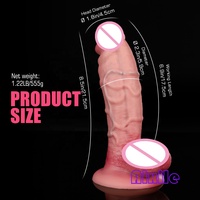 Dildos en silicone réalistes, épais et volumineux avec ventouse pour stimulation du point G, anal, clitoridienne, plug anal, jouets sexuels pour couples, femmes et hommes
