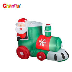 Père Noël gonflable de Noël sur <span class=keywords><strong>moto</strong></span> avec renne et lumières LED décor de cour extérieure pour les vacances - Product Image 6