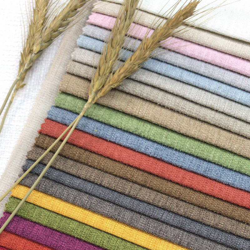 Однотонные льняной подушки декоративные ткани