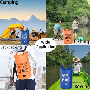 Bolsa de lona impermeable con imágenes de letras personalizadas OEM de gran oferta, bolsa de lona plegable con logotipo personalizado de 5L, bolsa seca portátil, bolsas rodantes de tela de lona - Product Image 6