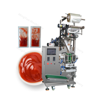 Machine de scellage automatique pneumatique haute capacité pour sachets de liquides (ketchup, sauces alimentaires, produits chimiques) – Entraînement motorisé pour sacs en plastique/papier