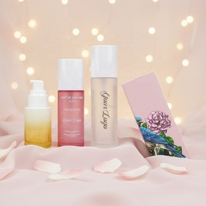 Customize 30ml Frosted Essential Oil Glass Pump Bottle Face Skin Care Packaging Cosmetic Serum Bottle With Packaging <b>Box</b> - Product Image 1