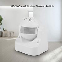 Capteur de mouvement de sécurité PIR avec angle d'induction étanche de 180 degrés Distance d'induction super longue