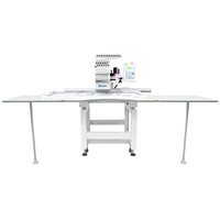 Machine à broder informatisée DISEN grand format à tête unique pour casquettes, t-shirts, surfaces planes, broderie 3D, paillettes, cordon, perles, chenille, broderie lourde