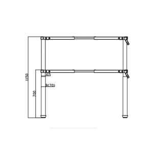 Ergonomic kiểm soát bộ nhớ điện dọc bàn văn phòng hiện đại khung kim loại điều chỉnh chiều cao - Product Image 6