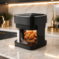 KA10005 Four à Friture Électrique Grande Capacité 5.1-6.0L en Acier Inoxydable, Grill, Déshydrateur, Protection Contre la Surchauffe, Économie d'Énergie, pour VR