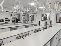 Table de travail de laboratoire en acier en gros, résistante aux produits chimiques, pour l'école, la chimie, la physique, mobilier de laboratoire, plan de travail en époxy