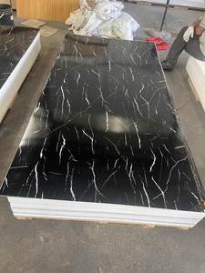 Fábrica de buena calidad gran oferta panel de pared de oro UV hoja de mármol panel de pared de PVC para decoración de interiores - Product Image 6