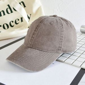 Wholesale Custom Logo 100% Cotton Unstructured Dad Hats Solid Color 3D Embroidery Washed Hats Washed Baseball Caps - Product Image 4