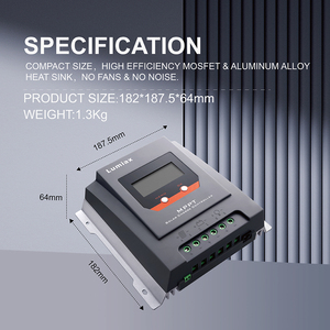 Contrôleur de charge solaire MPPT Lumiax 30A 12V 24V à entrée PV unique pour système de stockage d'énergie solaire domestique - Product Image 3