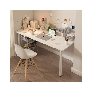 Juego de escritorios de oficina, conjunto moderno de Metal de madera blanca, <span class=keywords><strong>muebles</strong></span> para el hogar, maquillaje, tocador, ordenador, oficina, portátil, escritorios de estudio - Product Image 1