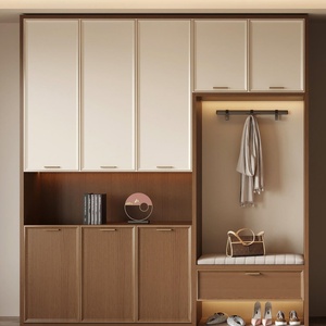 Mueble Zapatero Moderno a Medida para Entrada con Almacenamiento y Paneles de Puerta con Diseño Calado - Product Image 4