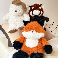 Peluche Renard Mignon en Fourrure, Panda Rouge, Jouet en Peluche, Décoration d'Intérieur, 39cm, Coton PP