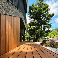 Planches de terrasse WPC modernes de qualité supérieure à grain droit, anti-vieillissement, à emboîtement, pour extérieur et jardin