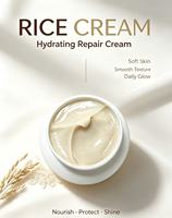 Crème de riz coréenne avec extrait de riz, céramide, hydrate, répare, apaise, crème éclaircissante légère à l'eau de riz fermentée