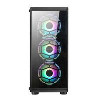 Boîtier d'ordinateur OEM fabricant ARGB ventilateurs de refroidissement panneau en verre ATX pc gamer armoire USB 3.0 TYPE C boîtier de jeu châssis