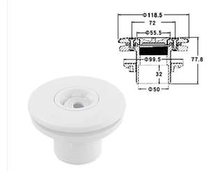 Venta caliente profesional PVC y ABS accesorios de drenaje de piso boquilla de piscina de alta calidad Blove Dolphin 1 año de garantía venta de fábrica - Product Image 1