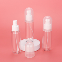 Bouteille de lotion en plastique d'emballage cosmétique de luxe recyclable de 110ml de bouchon rond d'OMI avec la pompe de jet de brume corporelle pour l'emballage de soins de la peau