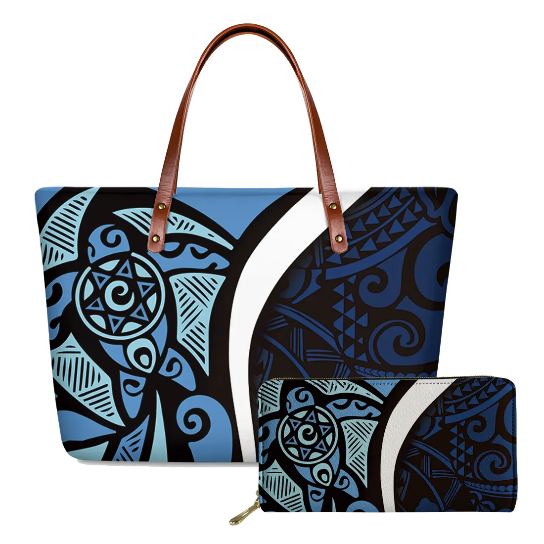 Vintage Polynesian Tribal and Turtle Printed Banjara Clutch Bag Purses and handbags Handmade Women Luxury Handbags Set Customize