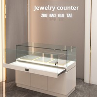 Vitrine de présentation de bijoux en verre, comptoir d'exposition pour musée, vitrine pour téléphones portables, présentoir d'antiquités, conteneur minimaliste