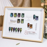 Vernis à ongles gel UV liquide œil de chat français non toxique 8 couleurs, professionnel, avec effet magnétique scintillant et éblouissant 9D