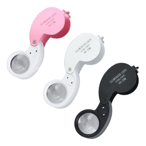 เลนส์นูนแบบมีไฟ LED แว่นขยายสำหรับการตรวจสอบ ขยายภาพ แว่นขยายแบบลูเป้ - Product Image 1