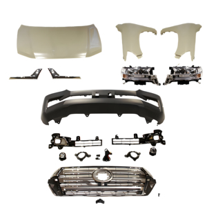 Kit de carrocería de plástico de alta calidad, actualización de parachoques delantero y trasero para LC200 para <span class=keywords><strong>Land</strong></span> <span class=keywords><strong>Cruiser</strong></span>, <span class=keywords><strong>venta</strong></span> directa de fábrica para nuevos modelos antiguos Modi - Product Image 1