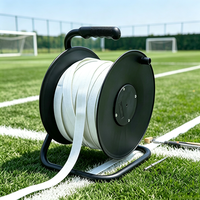 Machine de marquage des lignes de terrain de football 50m/75m, manuelle, mobile, avec logo personnalisé, en polypropylène, garantie 12 mois, Vance Sports