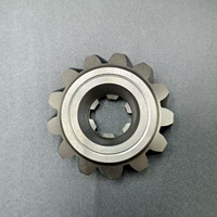 6H4-45551-00 Roda Gigi Pinion Baja Tahan Lama Baru untuk Motor Tempel Bensin Yamaha 40-50HP 2/4 Tak