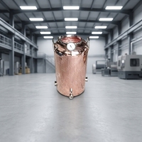 Équipement de distillation d'alcool en cuivre rouge personnalisable de 100 L