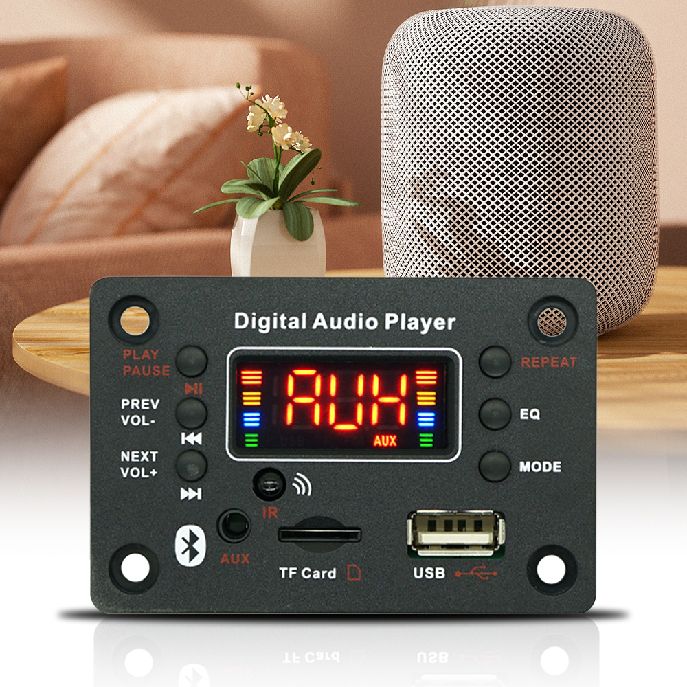 Placa decodificadora de Audio Bluetooth DC 3,7 ~ 5V 10W * 2 módulo amplificador de Audio reproductor de Audio Karaoke módulo integrado control remoto - AliExprs 44
