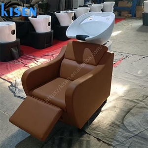 KISEN Équipement de Salon de Coiffure : Lit de Lavage Électrique Massant, Unité de Lavage des Cheveux, Mobilier de Salon, Fauteuil de Lavage avec Bac à Shampooing - Product Image 3
