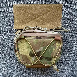 Riñonera Táctica Molle de Nylon con Cierre de Cremallera, Bolsa Multifuncional Impermeable para Cargadores, para Pecho y Cintura, EDC - Product Image 2