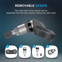 Sensor Sistem Pemantau Tekanan Ban (TPMS) Foxwell T10 315MHZ Kompatibel dengan Semua Kendaraan AS