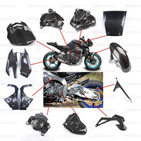 Kit carrosserie complet en fibre de carbone modifié pour YAMAHA MT10 2023+