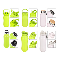 Offre Spéciale 2025 – Gourde Sportive Isotherme en Acier Inoxydable 304, Forme Citrouille, avec Logo Personnalisé, Sans BPA et Couvercle Anti-Fuite