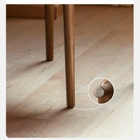 Chaises de salle à manger modernes en bois massif de haute qualité avec structure durable et dossier simple - pour la maison, le bureau, les appartements, les cafés