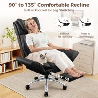 Sillas de Escritorio Ejecutivas 2026 con Reposabrazos Abatibles, Altura Ajustable, Reposacabezas y Respaldo Reclinable para Oficina en Casa y Juegos, Color Negro