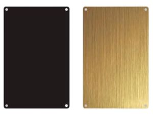 Carte d'identification en alliage d'<span class=keywords><strong>aluminium</strong></span> anodisé personnalisé OEM meilleur service de découpe laser pour la fabrication de tôle de différentes couleurs - Product Image 2