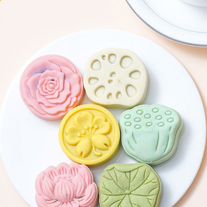 Bánh hoa nhài và lòng đỏ trứng Sô cô la hương vị khác nhau trà đồ ăn nhẹ đồ ăn nhẹ Châu Á phong cách Quảng Đông trung thu bánh trung thu - Product Image 4