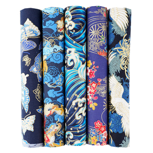 5 pièces/sac pur coton Style <span class=keywords><strong>japonais</strong></span> bronzant gros quart coton faisceaux de <span class=keywords><strong>tissu</strong></span> - Product Image 1