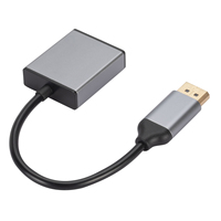 Câble adaptateur DP vers VGA en aluminium pour la connexion de la carte graphique d'un ordinateur et d'un ordinateur portable