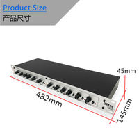 Crossover audio électronique professionnel 234xs, 2/3 voies stéréo et mono, diviseur de fréquence 4 canaux pour caisson de basses et système de sonorisation