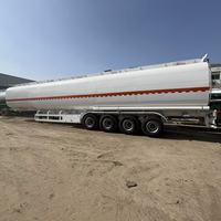 Semi-remorque citerne à pétrole, semi-remorque citerne à pétrole en acier au carbone haute résistance, citerne de transport de pétrole brut à 4 essieux.