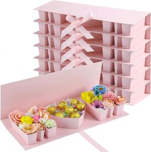 Mother's Day Empty Gift Box <b>Cardboard</b> Letter Shaped Fillable Chocolate Strawberry Flower Packaging Box for Mother's Day Gifts - Product Image 1