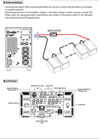 Mean Well ES-SU1K 1KVA 1000W Online UPS Power Supply Tipe Rak/Tower Konversi Ganda 110-300V Input Lebar CE