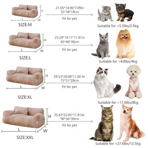 Cama para Mascotas Ecológica en Oferta, Sofá Interior para Perros Pequeños y Gatos con Funda Extraíble y Lavable, Patrones Personalizables DEM/DOM - Product Image 6