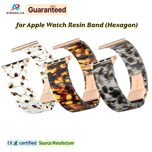 Bracelet en résine pour <span class=keywords><strong>Apple</strong></span> <span class=keywords><strong>Watch</strong></span>, bracelet de remplacement tendance pour femmes, compatible avec les séries IWatch - Product Image 1
