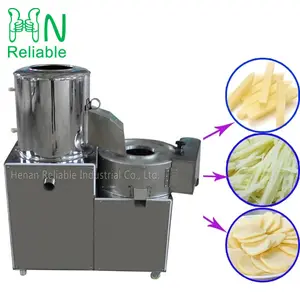 Multifunctionele Aardappel Peeling Snijmachine Frieten En Chips Snijder